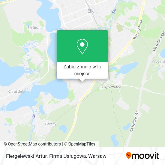 Mapa Fiergelewski Artur. Firma Usługowa