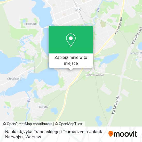 Mapa Nauka Języka Francuskiego i Tłumaczenia Jolanta Narwojsz