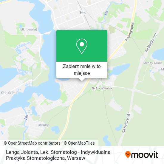 Mapa Lenga Jolanta, Lek. Stomatolog - Indywidualna Praktyka Stomatologiczna