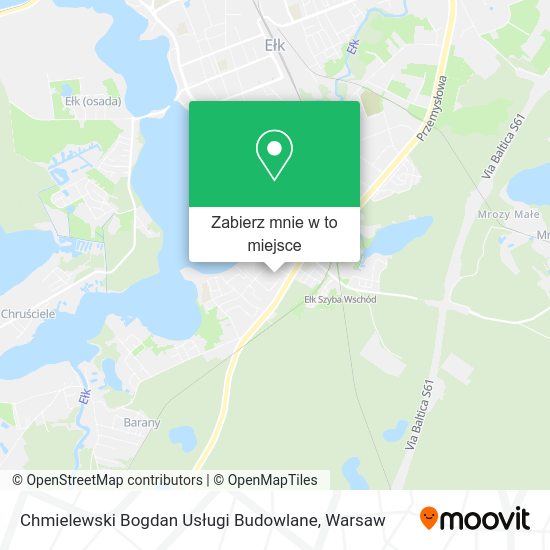 Mapa Chmielewski Bogdan Usługi Budowlane