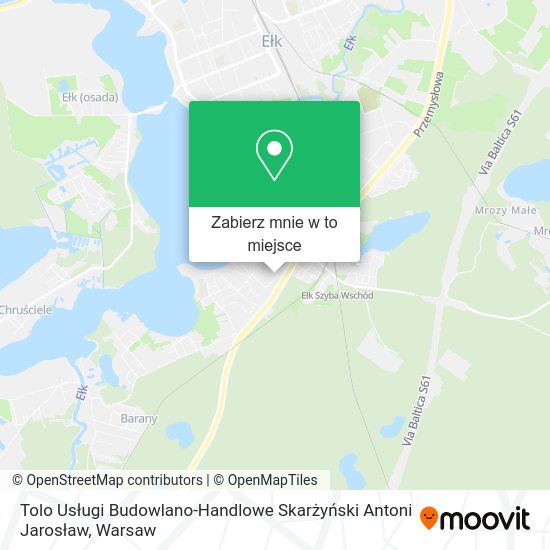 Mapa Tolo Usługi Budowlano-Handlowe Skarżyński Antoni Jarosław