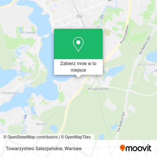 Mapa Towarzystwo Salezjańskie