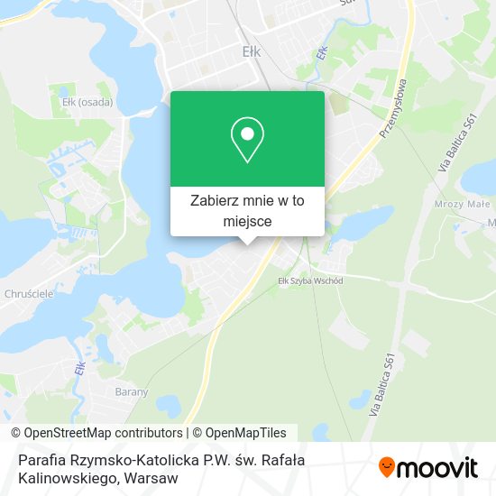 Mapa Parafia Rzymsko-Katolicka P.W. św. Rafała Kalinowskiego