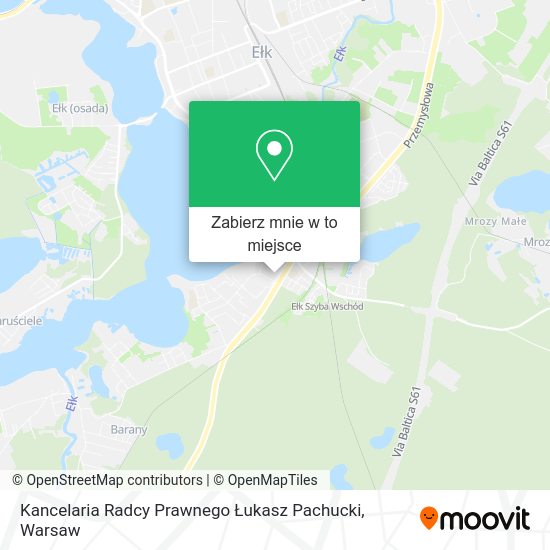 Mapa Kancelaria Radcy Prawnego Łukasz Pachucki