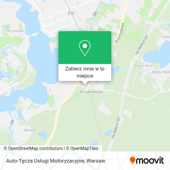 Mapa Auto-Tęcza Usługi Motoryzacyjne