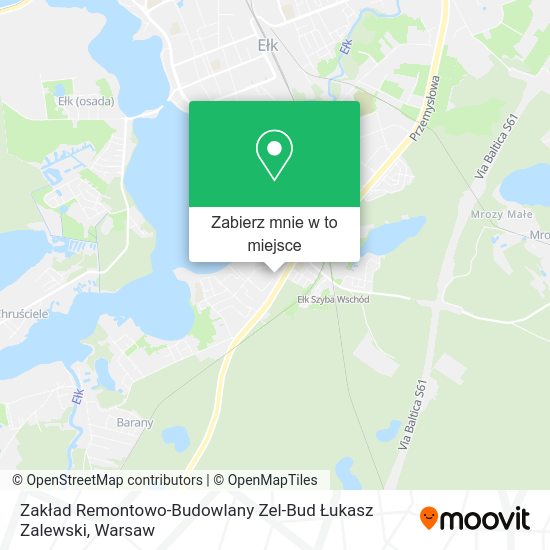 Mapa Zakład Remontowo-Budowlany Zel-Bud Łukasz Zalewski