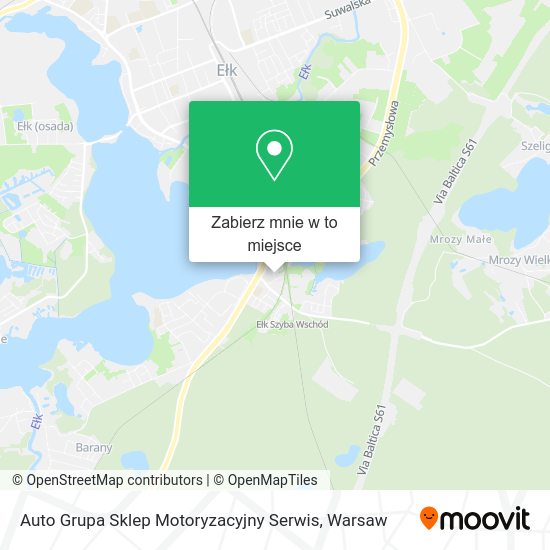 Mapa Auto Grupa Sklep Motoryzacyjny Serwis