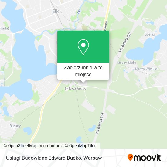 Mapa Usługi Budowlane Edward Bućko