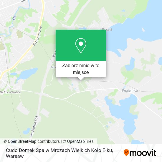 Mapa Cudo Domek Spa w Mrozach Wielkich Koło Ełku