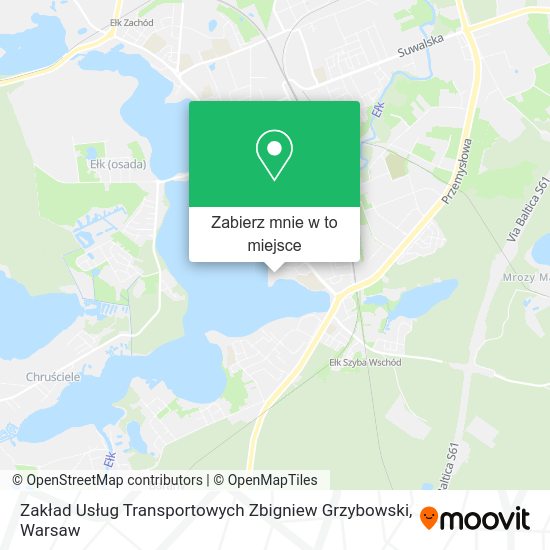 Mapa Zakład Usług Transportowych Zbigniew Grzybowski