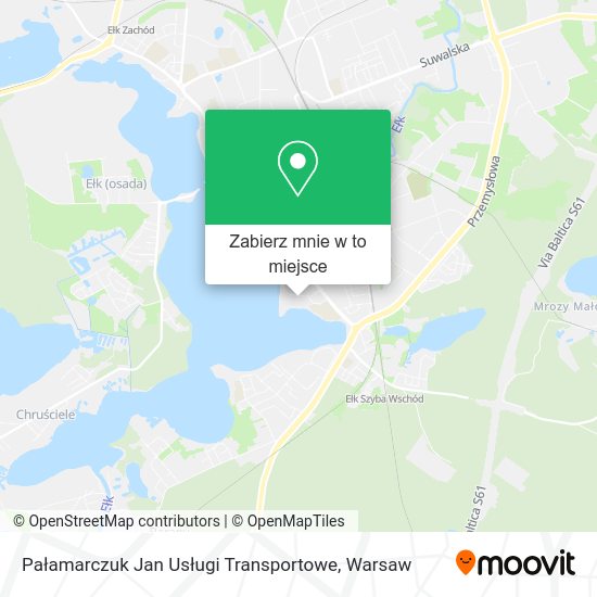 Mapa Pałamarczuk Jan Usługi Transportowe