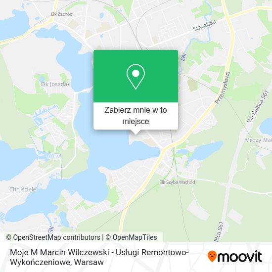 Mapa Moje M Marcin Wilczewski - Usługi Remontowo-Wykończeniowe