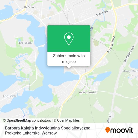 Mapa Barbara Kalejta Indywidualna Specjalistyczna Praktyka Lekarska