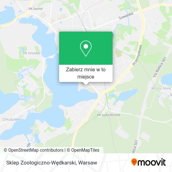 Mapa Sklep Zoologiczno-Wędkarski