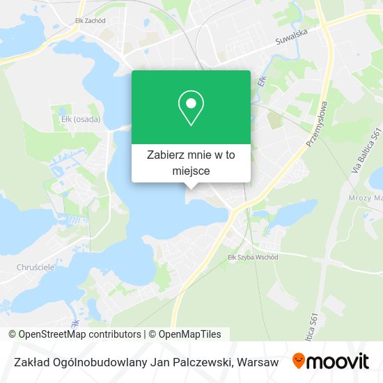 Mapa Zakład Ogólnobudowlany Jan Palczewski