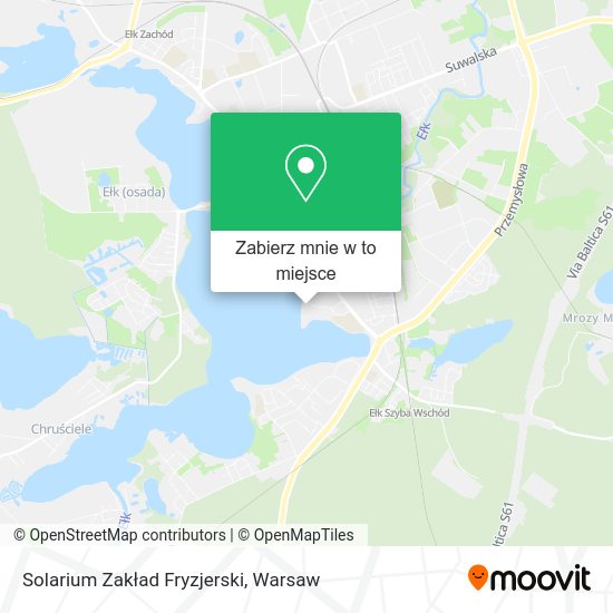 Mapa Solarium Zakład Fryzjerski