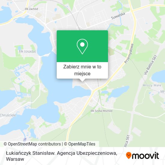 Mapa Łukiańczyk Stanisław. Agencja Ubezpieczeniowa