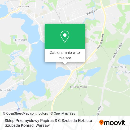 Mapa Sklep Przemyslowy Papirus S C Szubzda Elzbieta Szubzda Konrad