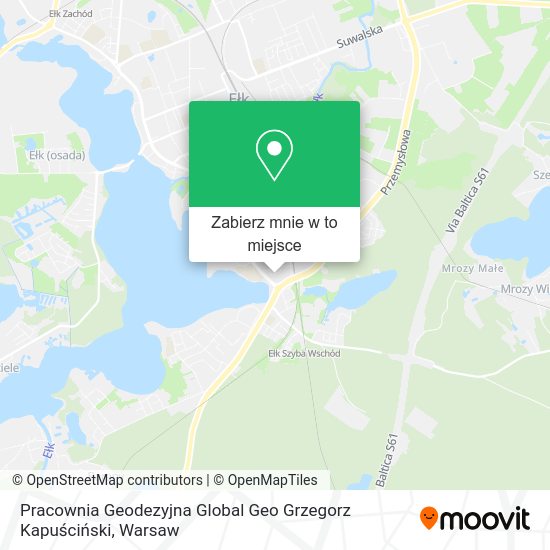 Mapa Pracownia Geodezyjna Global Geo Grzegorz Kapuściński