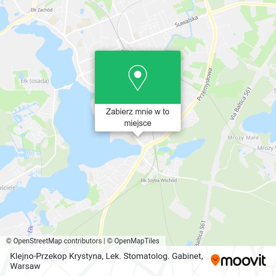 Mapa Klejno-Przekop Krystyna, Lek. Stomatolog. Gabinet