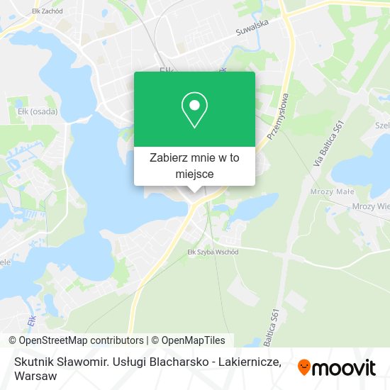 Mapa Skutnik Sławomir. Usługi Blacharsko - Lakiernicze