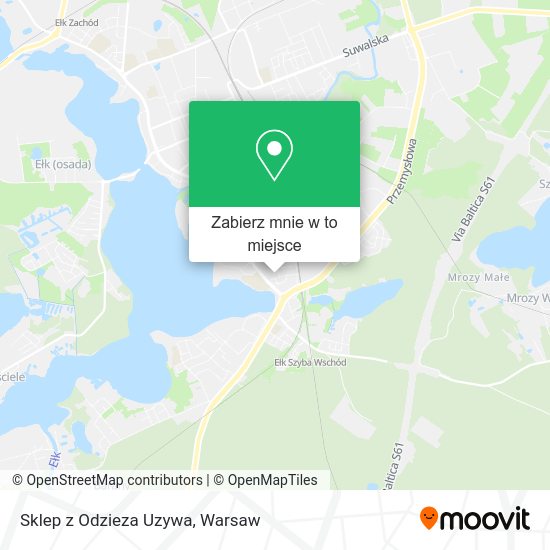 Mapa Sklep z Odzieza Uzywa