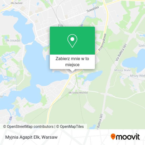 Mapa Myjnia Agapit Ełk