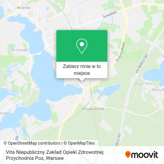 Mapa Vita Niepubliczny Zakład Opieki Zdrowotnej Przychodnia Poz