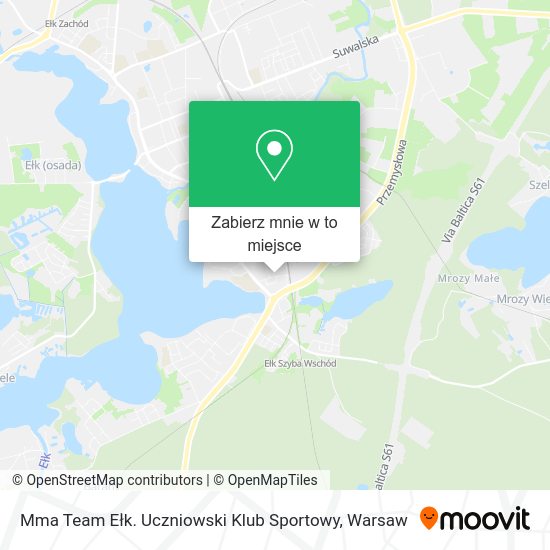 Mapa Mma Team Ełk. Uczniowski Klub Sportowy