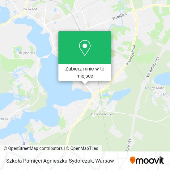 Mapa Szkoła Pamięci Agnieszka Sydorczuk