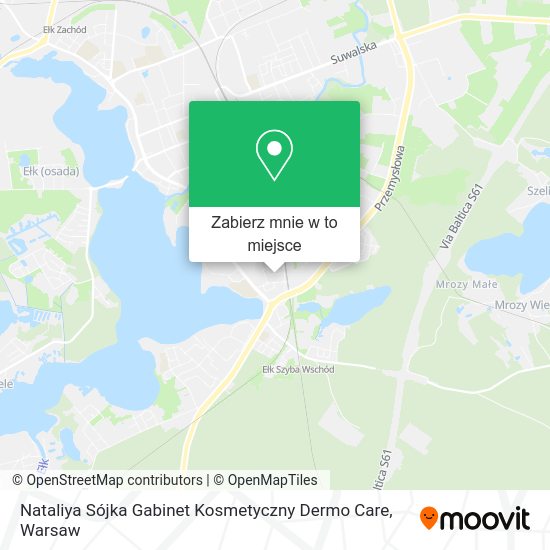 Mapa Nataliya Sójka Gabinet Kosmetyczny Dermo Care