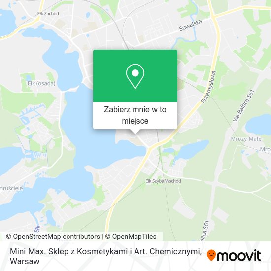 Mapa Mini Max. Sklep z Kosmetykami i Art. Chemicznymi