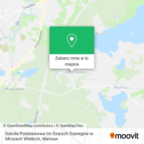 Mapa Szkoła Podstawowa Im Szarych Szeregów w Mrozach Wielkich