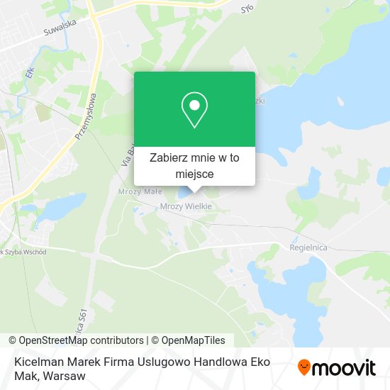 Mapa Kicelman Marek Firma Uslugowo Handlowa Eko Mak