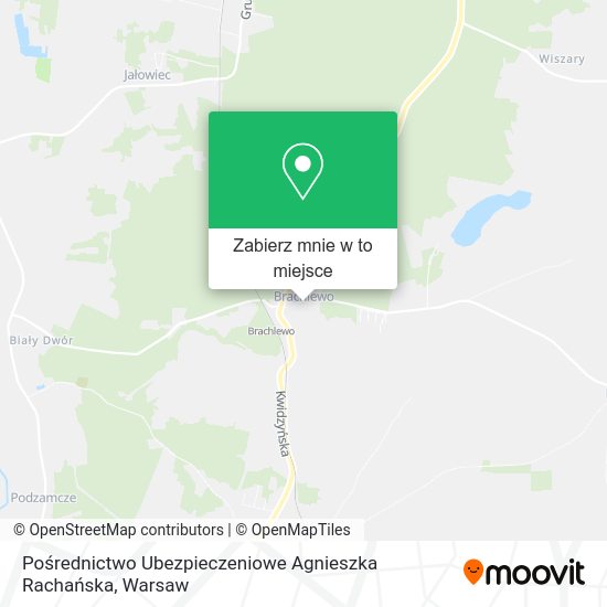 Mapa Pośrednictwo Ubezpieczeniowe Agnieszka Rachańska