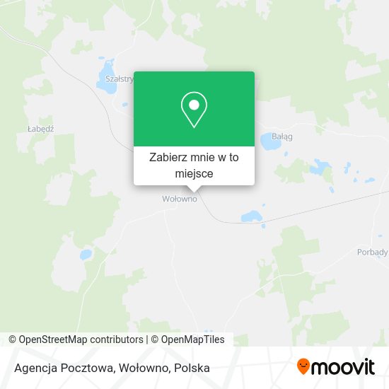 Mapa Agencja Pocztowa, Wołowno