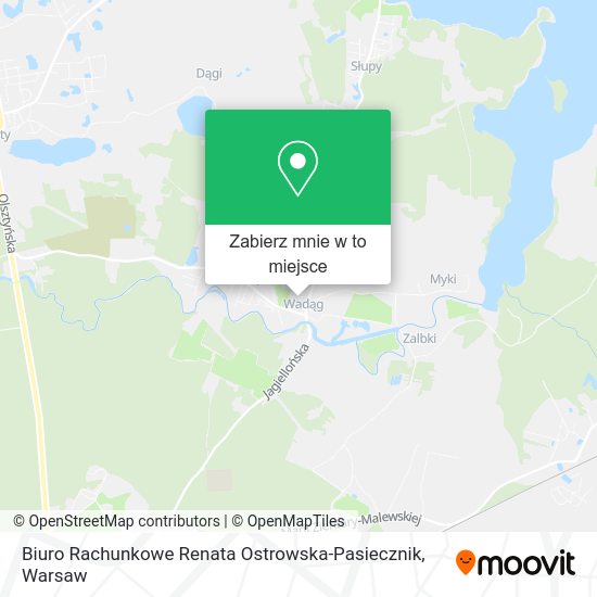 Mapa Biuro Rachunkowe Renata Ostrowska-Pasiecznik