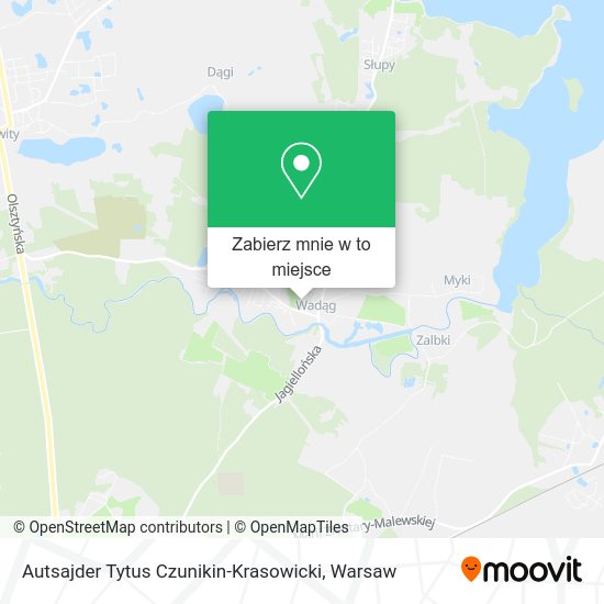 Mapa Autsajder Tytus Czunikin-Krasowicki