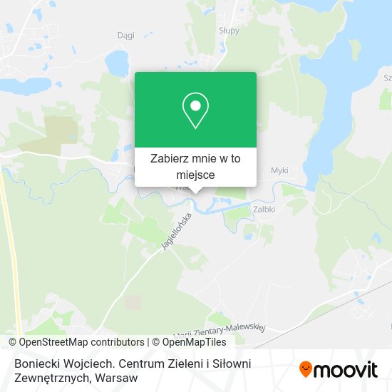 Mapa Boniecki Wojciech. Centrum Zieleni i Siłowni Zewnętrznych