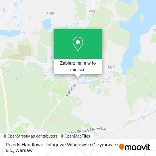 Mapa Przeds Handlowo Usługowe Wiśniewski Grzymowicz s.c.