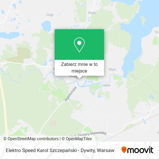 Mapa Elektro Speed Karol Szczepański - Dywity