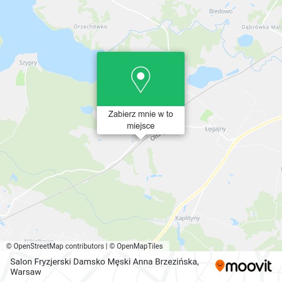 Mapa Salon Fryzjerski Damsko Męski Anna Brzezińska