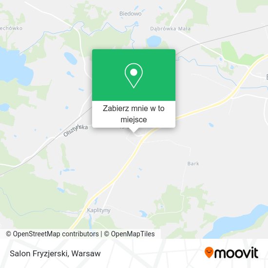 Mapa Salon Fryzjerski