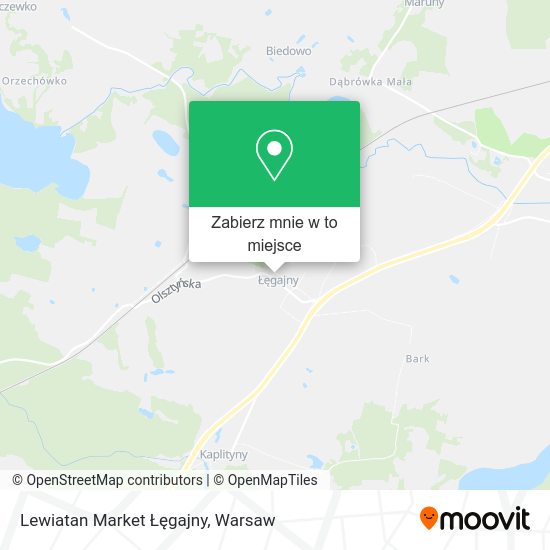 Mapa Lewiatan Market Łęgajny