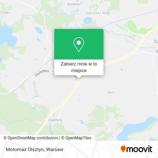 Mapa Motomax Olsztyn