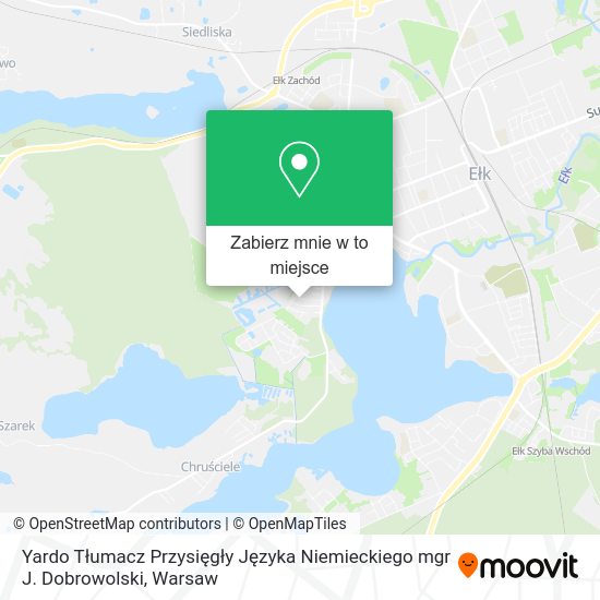 Mapa Yardo Tłumacz Przysięgły Języka Niemieckiego mgr J. Dobrowolski