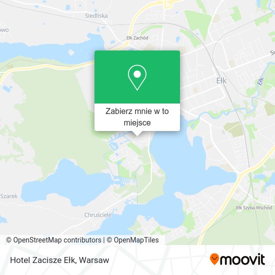 Mapa Hotel Zacisze Ełk