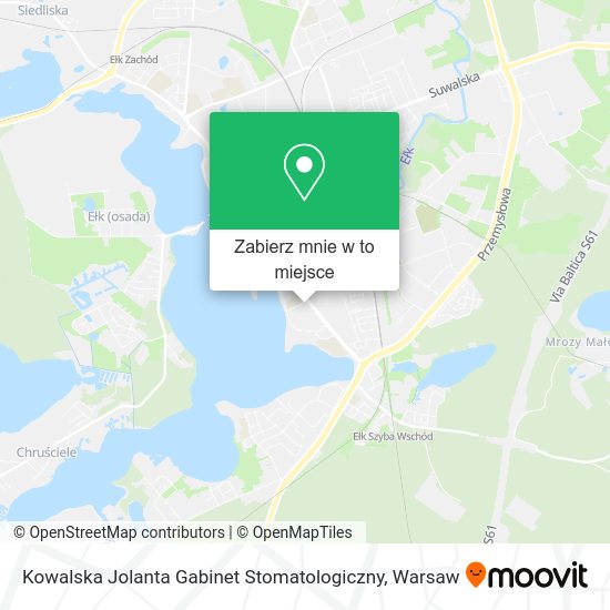 Mapa Kowalska Jolanta Gabinet Stomatologiczny