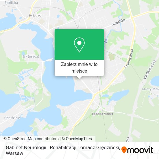 Mapa Gabinet Neurologii i Rehabilitacji Tomasz Grędziński