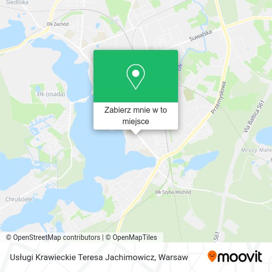 Mapa Usługi Krawieckie Teresa Jachimowicz